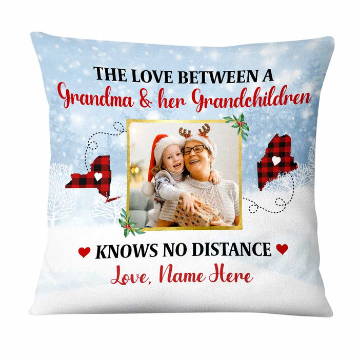 Personalized Grandma Mom Granddaughter Photo Long Distance Pillow NB14 87O47 1