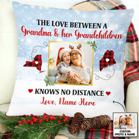 Personalized Grandma Mom Granddaughter Photo Long Distance Pillow NB14 87O47 thumb 1