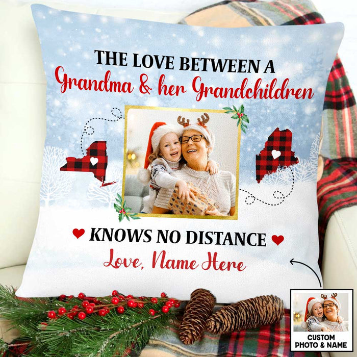 Personalized Grandma Mom Granddaughter Photo Long Distance Pillow NB14 87O47 1