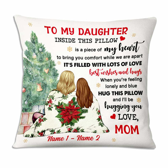 Personalized Daughter Christmas Long Distance Pillow NB22 85O47 1