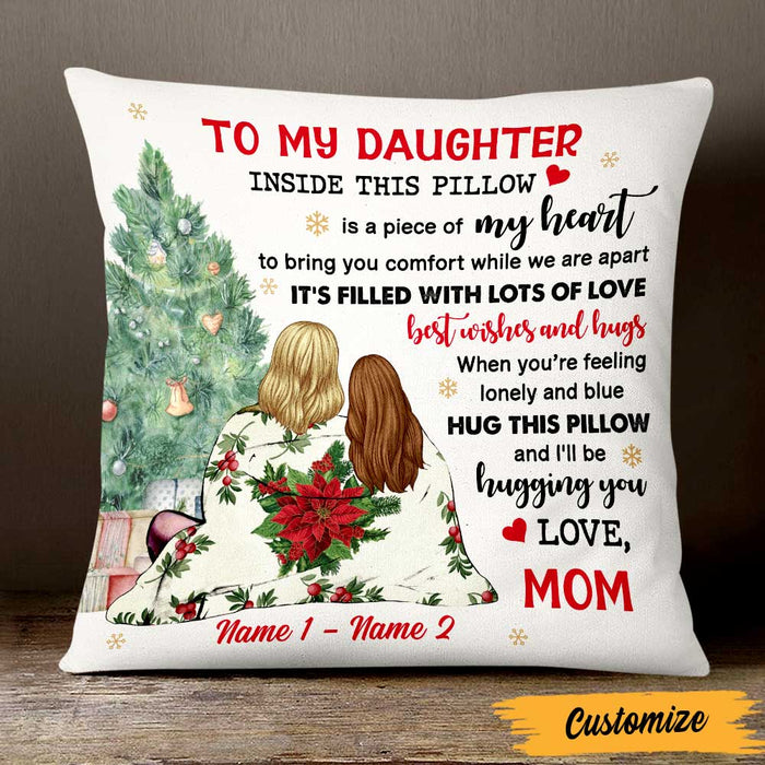Personalized Daughter Christmas Long Distance Pillow NB22 85O47 1