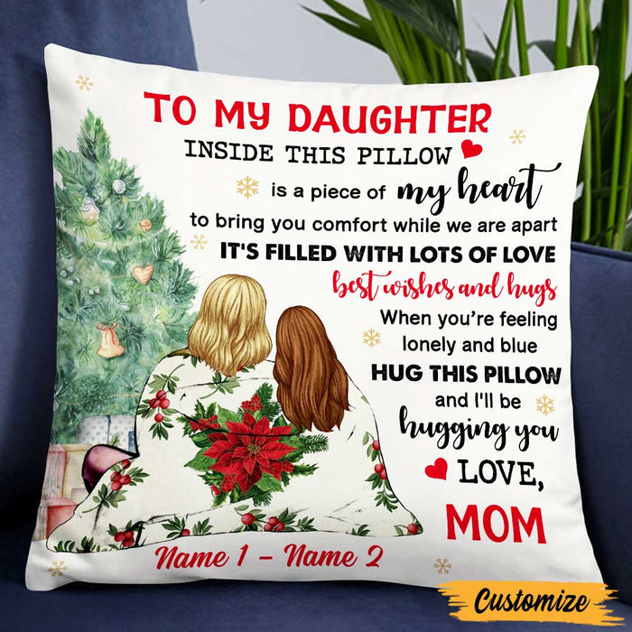 Personalized Daughter Christmas Long Distance Pillow NB22 85O47 1