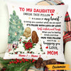 Personalized Daughter Christmas Long Distance Pillow NB22 85O47 1