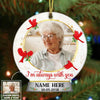 Personalized Memo Mom Dad Photo Snow Globe Ornament NB22 26O57 1
