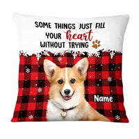 Personalized Dog Cat Photo Christmas Pillow NB22 95O47 thumb 1