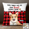 Personalized Dog Cat Photo Christmas Pillow NB22 95O47 1
