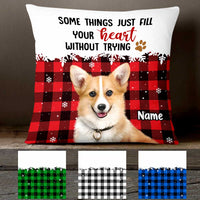 Personalized Dog Cat Photo Christmas Pillow NB22 95O47 thumb 1