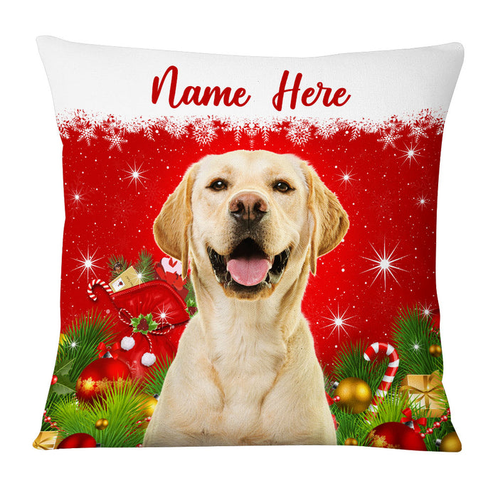 Personalized Dog Cat Photo Christmas Pillow OB261 87O53 1