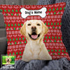 Personalized Dog Photo Christmas Pillow OB161 87O53 thumb 1