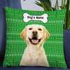 Personalized Dog Photo Christmas Pillow OB161 87O53 thumb 1