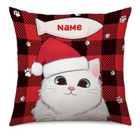Personalized Christmas Cat Pillow NB21 24O32 thumb 1