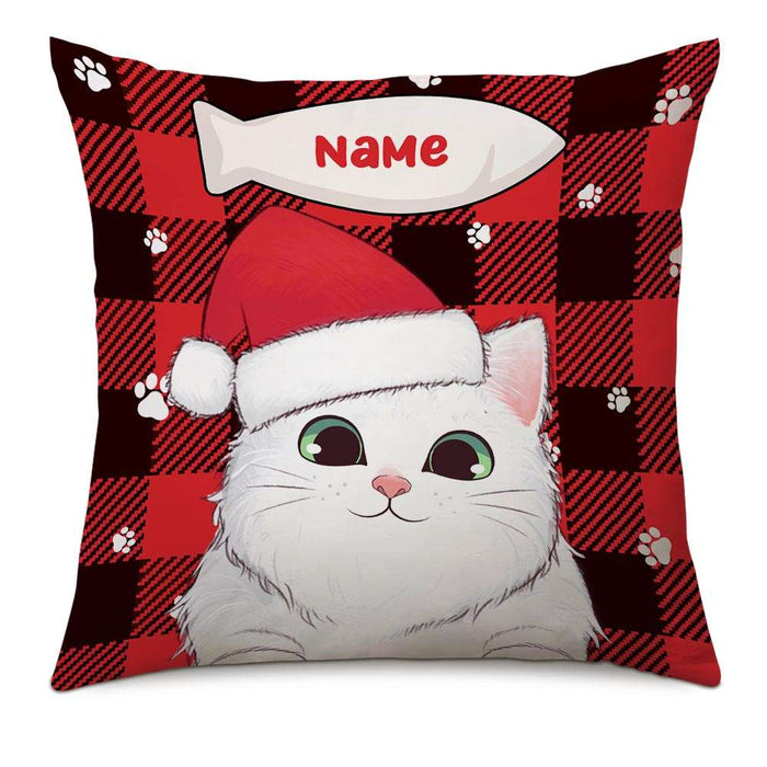 Personalized Christmas Cat Pillow NB21 24O32 1