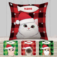 Personalized Christmas Cat Pillow NB21 24O32 thumb 1