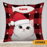 Personalized Christmas Cat Pillow NB21 24O32 thumb 1