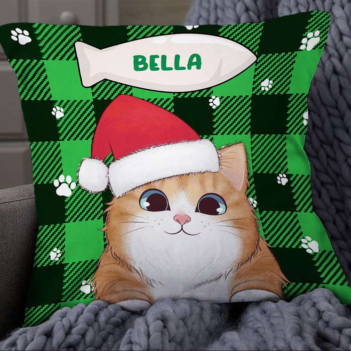 Personalized Christmas Cat Pillow NB21 24O32 1