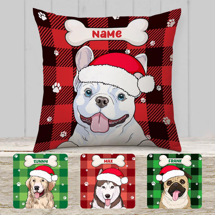 Personalized Christmas Dog Pillow NB22 24O32 1
