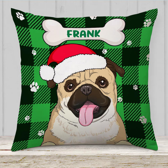 Personalized Christmas Dog Pillow NB22 24O32 1