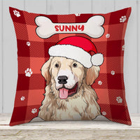 Personalized Christmas Dog Pillow NB22 24O32 thumb 1