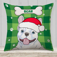 Personalized Christmas Dog Pillow NB22 24O32 thumb 1
