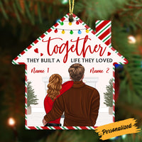 Personalized Couple Together They Built A Life Christmas House Ornament NB31 85O36 thumb 1