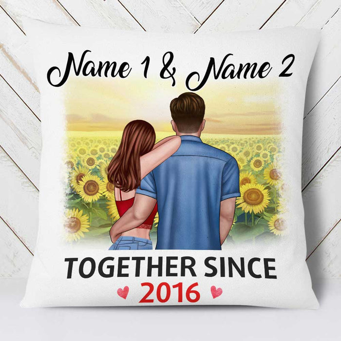 Personalized Couple Together Since Pillow NB31 95O34 1
