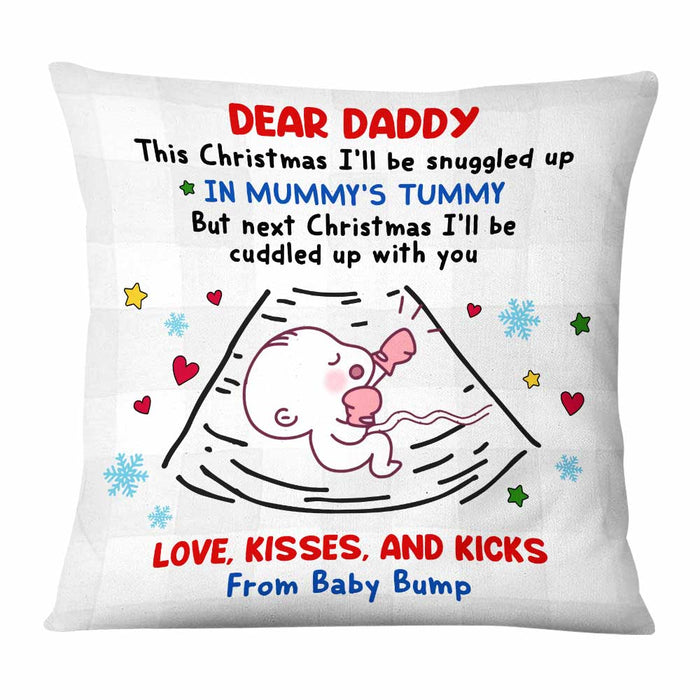 Personalized Christmas New Dad Pillow NB27 30O58 1