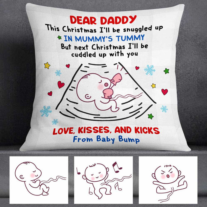 Personalized Christmas New Dad Pillow NB27 30O58 1