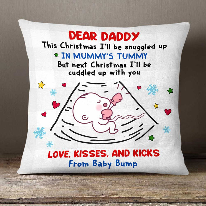 Personalized Christmas New Dad Pillow NB27 30O58 1