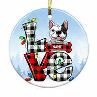 Personalized Dog Christmas Circle Ornament OB151 30O58 thumb 1