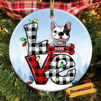 Personalized Dog Christmas Circle Ornament OB151 30O58 thumb 1