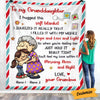 Personalized Grandma Granddaughter Grandson Blanket OB123 95O58 1