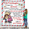 Personalized Grandma Granddaughter Grandson Blanket OB123 95O58 1