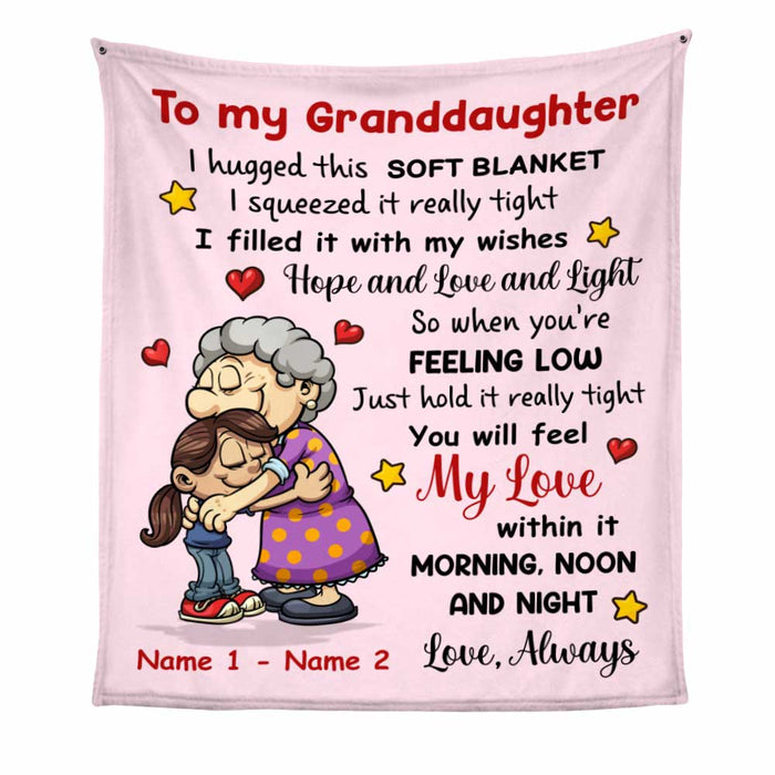 Personalized To Grandma Mom Kid Grandkid Son Grandson Daughter Granddaughter Blanket NB22 29O47 1