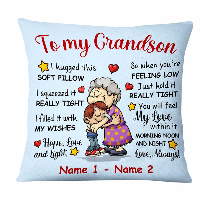 Personalized To Grandson Pillow NB23 29O47 1