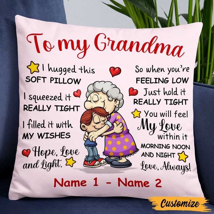 Personalized To Grandson Pillow NB23 29O47 1