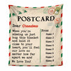 Personalized Christmas Letter To Grandma Postcard Blanket NB31 30O57 1