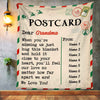 Personalized Christmas Letter To Grandma Postcard Blanket NB31 30O57 1