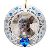 Personalized Memo Photo Dog Cat Circle Ornament NB44 87O53 thumb 1