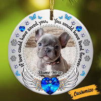 Personalized Memo Photo Dog Cat Circle Ornament NB44 87O53 thumb 1