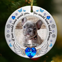 Personalized Memo Photo Dog Cat Circle Ornament NB44 87O53 thumb 1