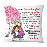 Personalized Mom Grandma Granddaughter Grandkid Pillow NB53 30O58 thumb 1