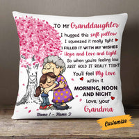 Personalized Mom Grandma Granddaughter Grandkid Pillow NB53 30O58 thumb 1