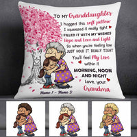 Personalized Mom Grandma Granddaughter Grandkid Pillow NB53 30O58 thumb 1