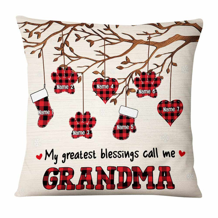 Personalized Mom Grandma Granddaughter Grandson Daughter Son Pillow NB32 26O57 1