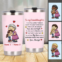 Personalized To Granddaughter Hug This Steel Tumbler NB191 29O47 thumb 1