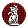 Christmas Cat Mom Circle Ornament NB24 26O53 1
