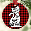 Christmas Cat Mom Circle Ornament NB24 26O53 thumb 1