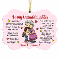 Personalized To Grandma Mom Kid Grandkid Son Grandson Daughter Granddaughter Benelux Ornament NB191 29O47 thumb 1