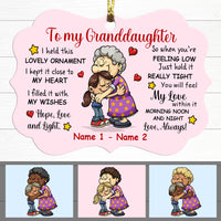 Personalized To Grandma Mom Kid Grandkid Son Grandson Daughter Granddaughter Benelux Ornament NB191 29O47 thumb 1