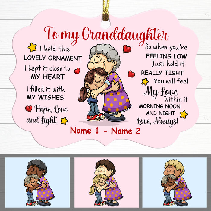 Personalized To Grandma Mom Kid Grandkid Son Grandson Daughter Granddaughter Benelux Ornament NB191 29O47 1